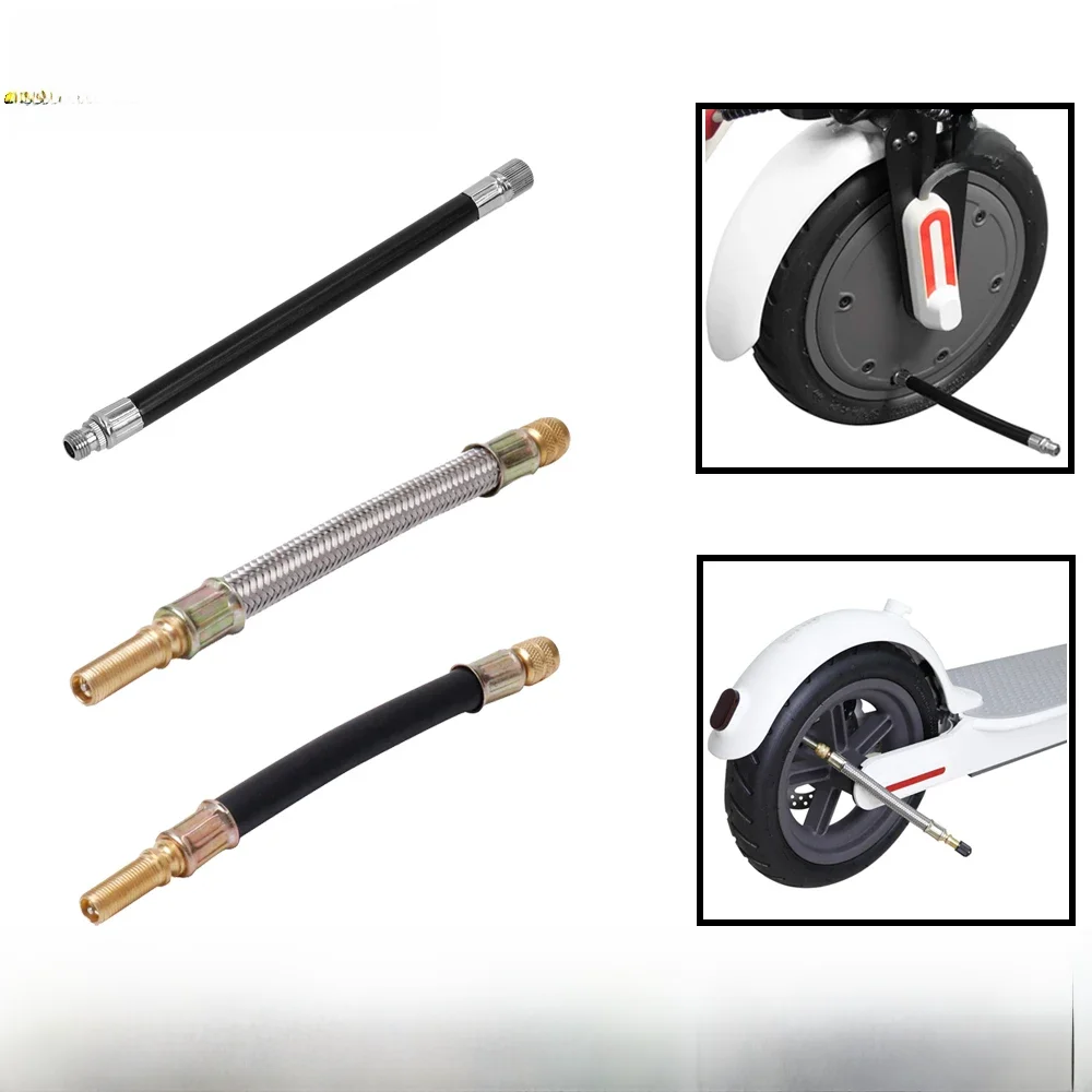 Adaptateur d'extension de Valve de pneu avant et arrière, pour gonfleur de pneus Xiaomi M365 Pro Mi3 Pro2, pompe à Air pour Scooter électrique, buse étendue