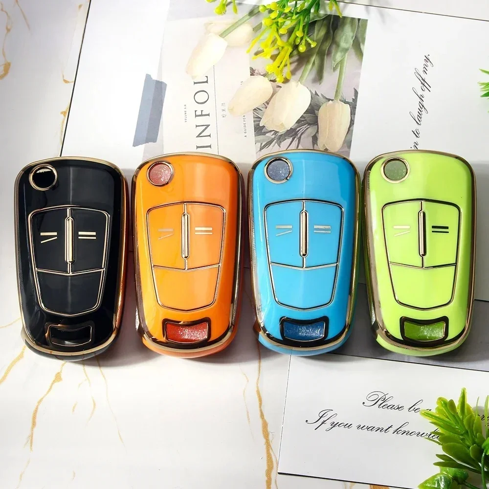 KEYYOU 1 pièces anti-poussière TPU housse de clé de voiture pour Opel Vauxhall Astra H Corsa D Vectra C Zafira Astra Vectra Signum 2/3 BTN