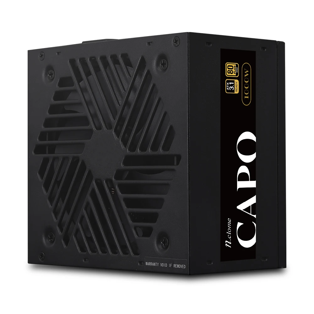 Enclom CAPO 1000W 80PLUS GOLD Full Modular ATX 3.1 Black Power Computer Power Supply