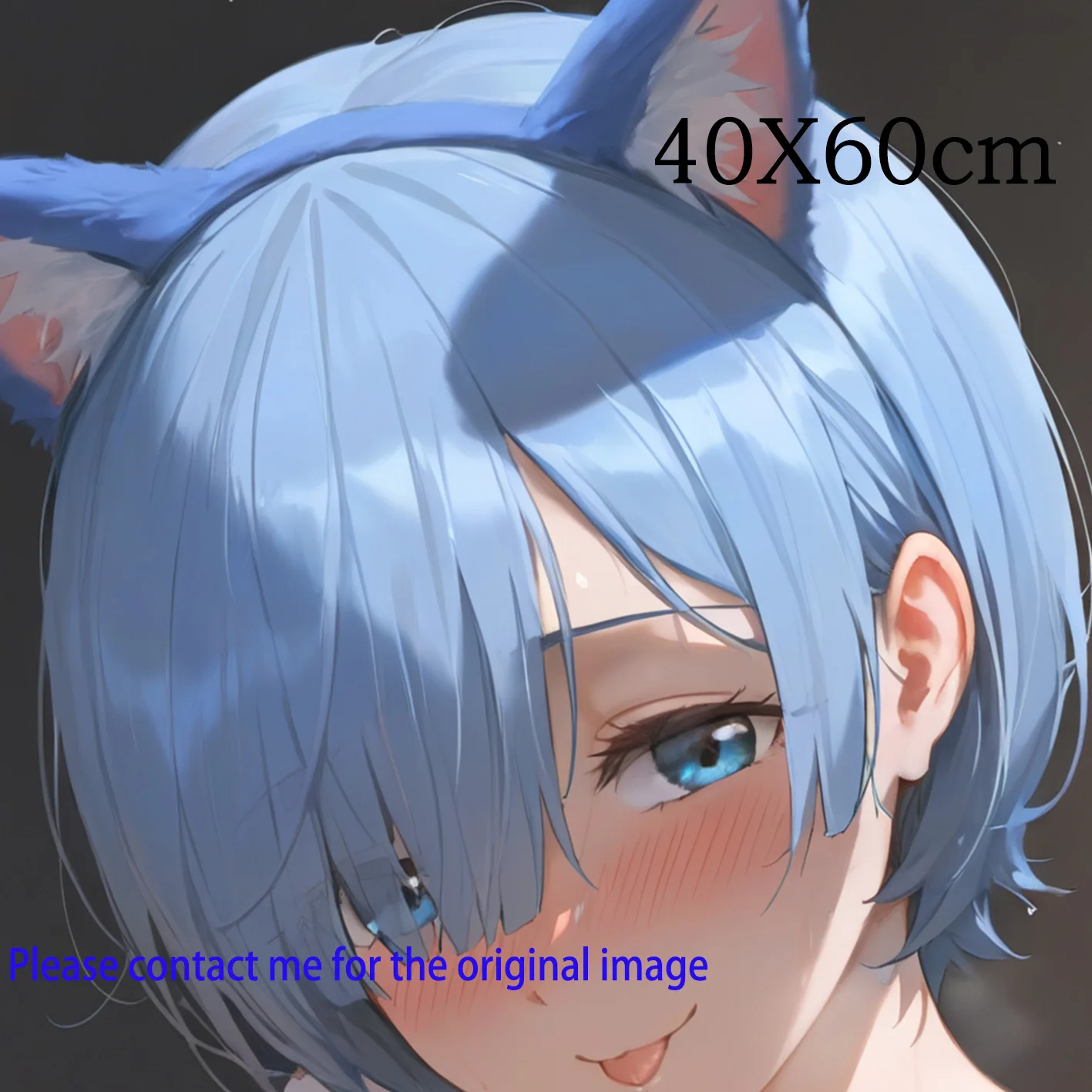 Dakimakura Anime Re ZERO Rem Pillow Cover Sofa Cushion Double-side Print Throw Pillow Case 40X60cm