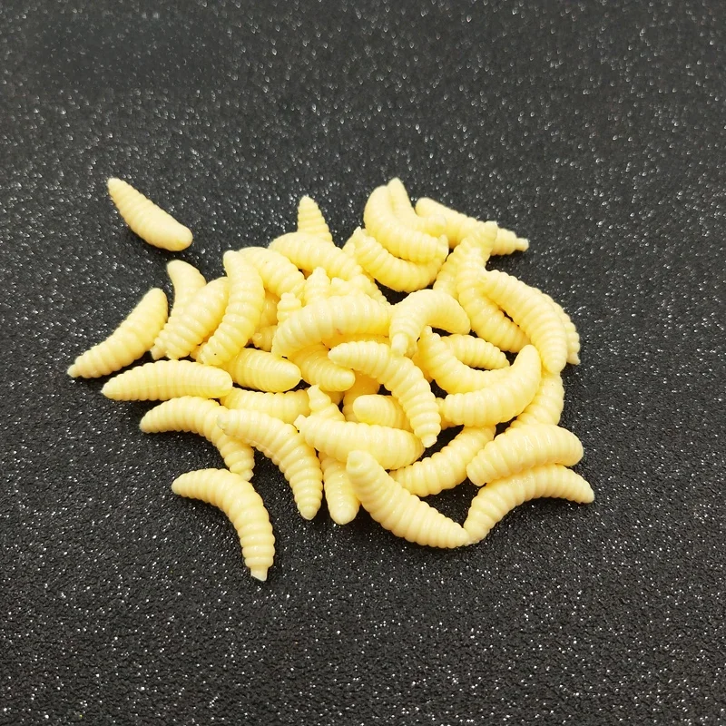 POETRYYI Nowa Żółta Przynęta Chlebka 2.1cm 0.5g Miękka Przynęta Sztuczna Przynęta Wędkarska Przynęty Silikonowe 30 — zdjęcie 2