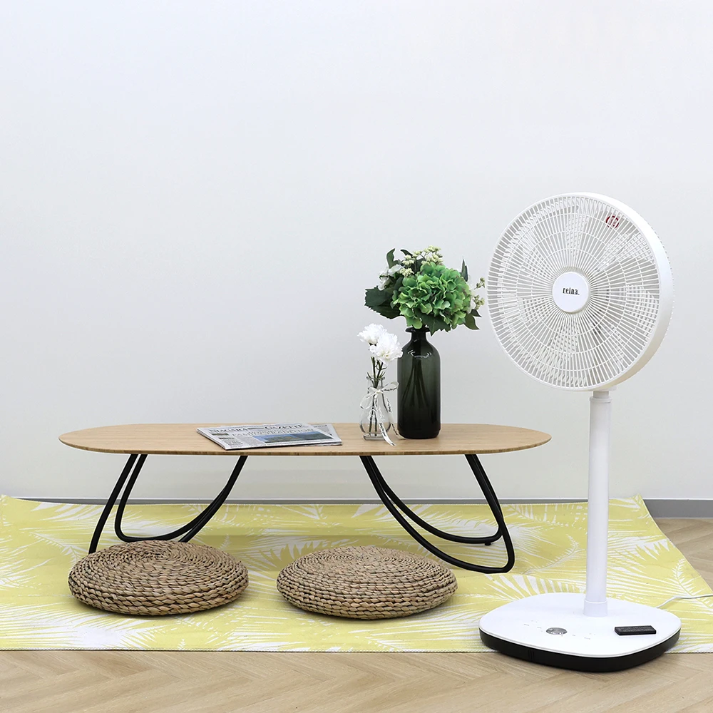 جهاز دوران مروحة عن بعد R Reina ، جهاز دوران دائري ، مفتاح 3 مستويات ، ارتفاع ، حامل للاستخدام المنزلي ، مكتب ، منعطف علوي ويميني ، أبيض ، تحكم ، دوار ،