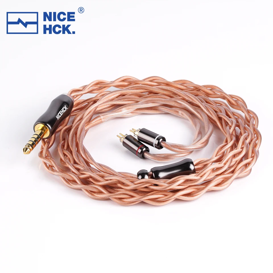 NICEHCK 4.4mm 2Pin オーディオケーブル 超純単結晶銅線