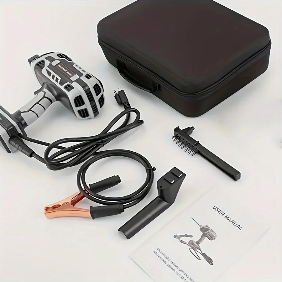 110V グレー電気溶接機ハンドヘルド、4600W ミニ家庭用溶接機ツール、IGBT インバーター、ポータブル手動溶接家庭用溶接