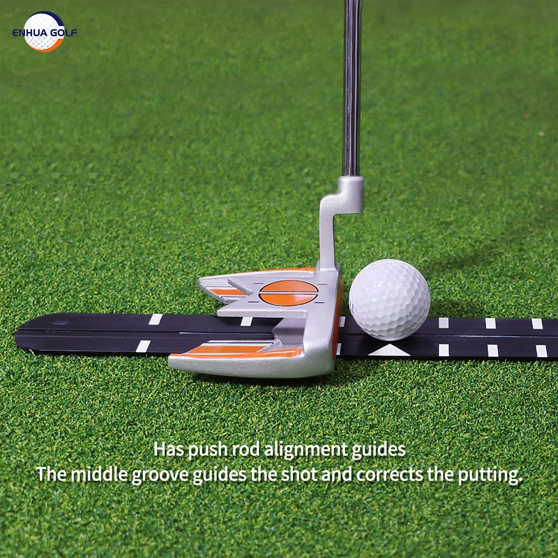 Golf Putting Line Guide Putter Trajectory Guidance Trainer Keep the Feed to Push Out the Forward Ball Golf Putter Straight Ruler