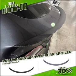 Performance Rear Spoiler For Tesla Model 3Y 2020-2024 ABS Rear Trunk Wing Spoiler Black Carbon Model Y Body Kit Auto Accessories
