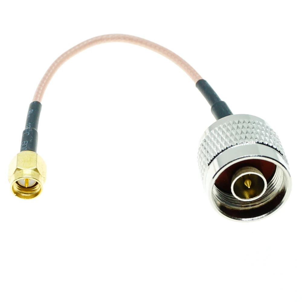 Conector macho RG316 N a Panel macho SMA, Terminal de Cable de crimpado, puente RF, Cable pigtail