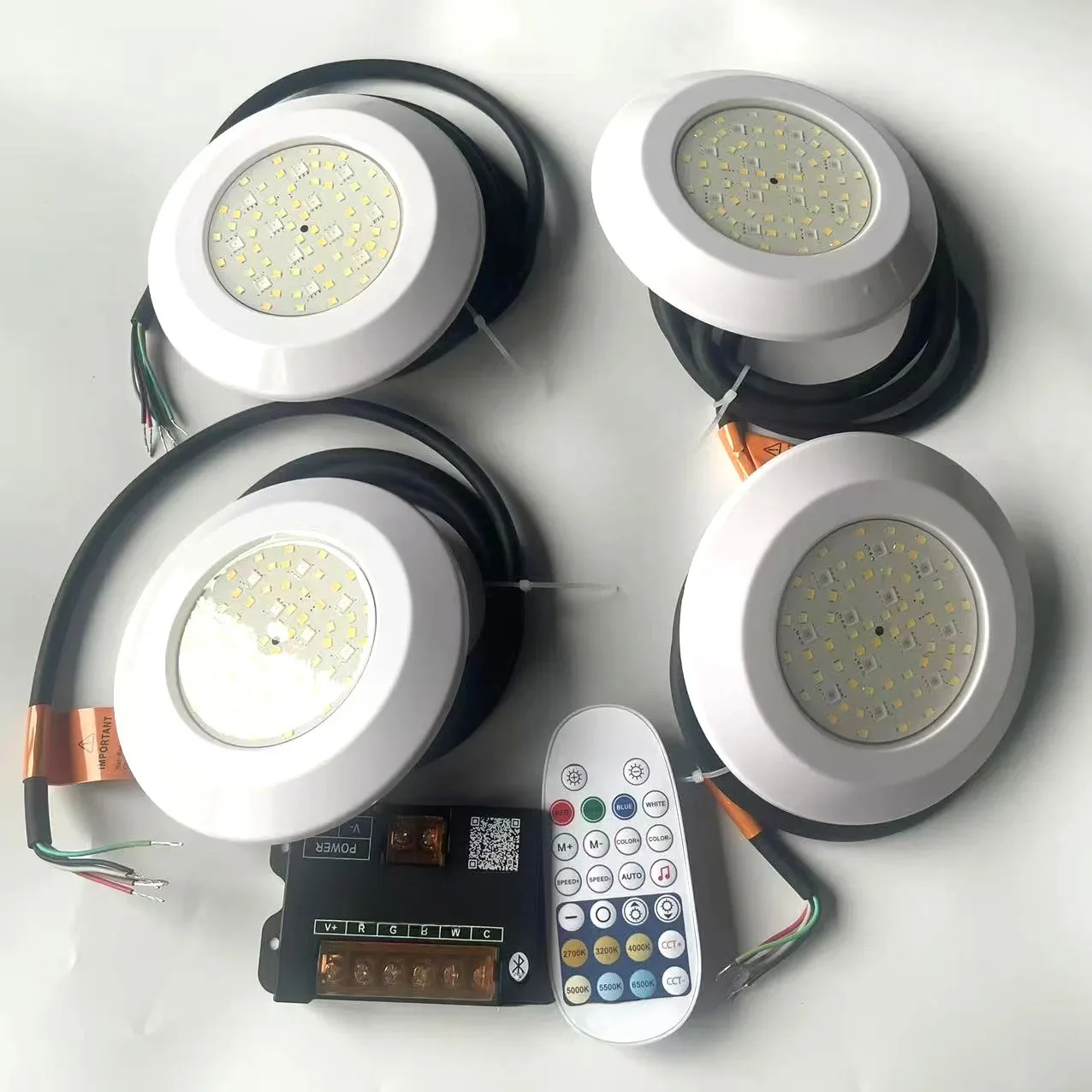 18W RGBW LED lumière de piscine DC12V scènes sous-marines extérieures/intérieures, fontaines, paysages-Piscina Luz projecteurs