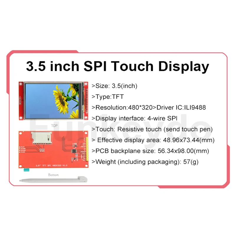 1.44 1.8 2.0 2.2 2.4 2.8 3.2 3.5 inci TFT SPI warna modul layar sentuh 320X240 480X320 Pixel ILI9488 Driver Driver