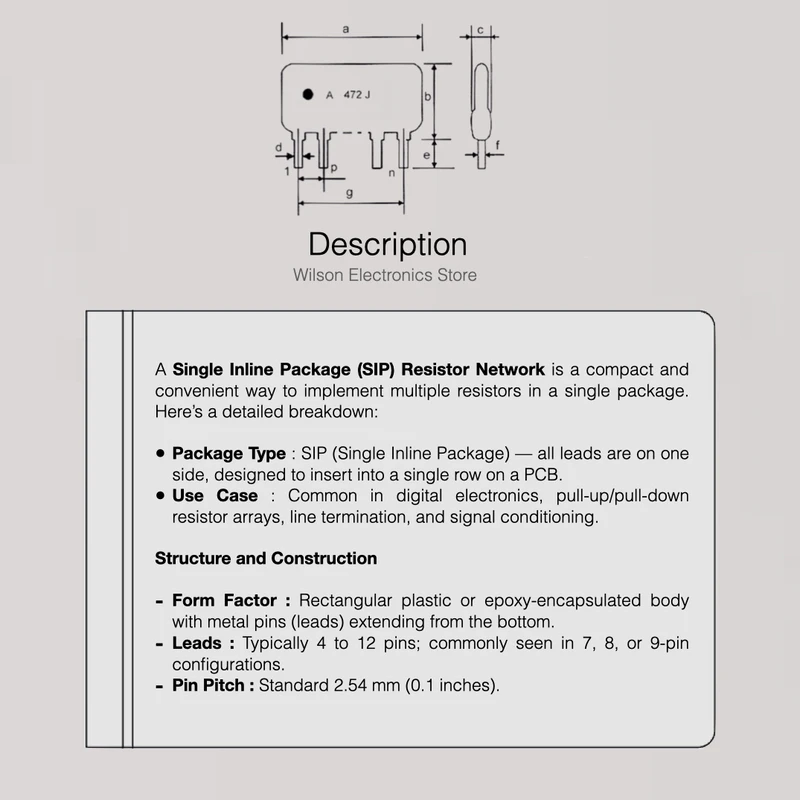10 Teile/los NEUE A05/A06/A07/A09 Einzigen Inline Paket Widerstand Netzwerk Toleranz 5% 100R/680R/1K/2,2K/3,3K/4,7K/5,1K/10K/47K/100K