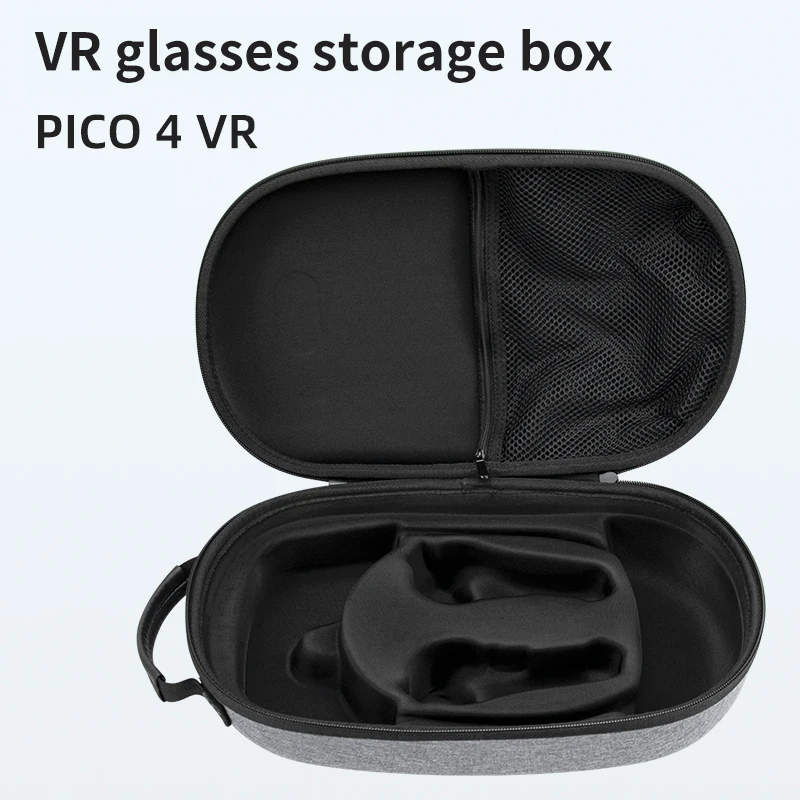 2022 New VR Portable Storage Bag for Pico4 Adjustable Head Strap VR Accessories Hard EVA Waterproof Travel Carrying Case