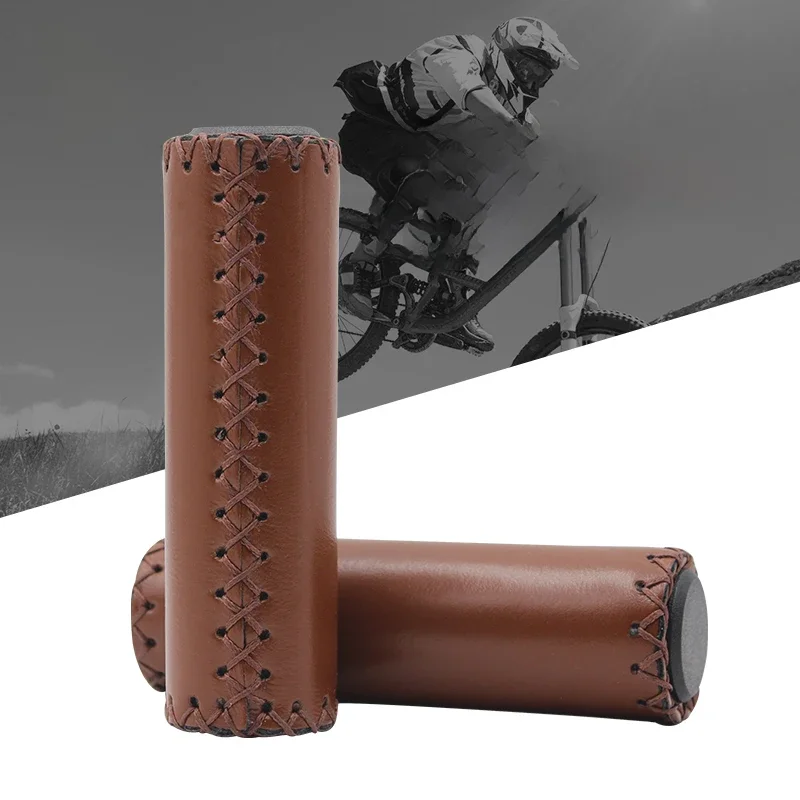 AliExpress PCYCLING PCycling Bike Handlebar Grips PU Leather Ultra-Light Hand-Stitched Non-Slip for MTB Road Bike Cycling Parts