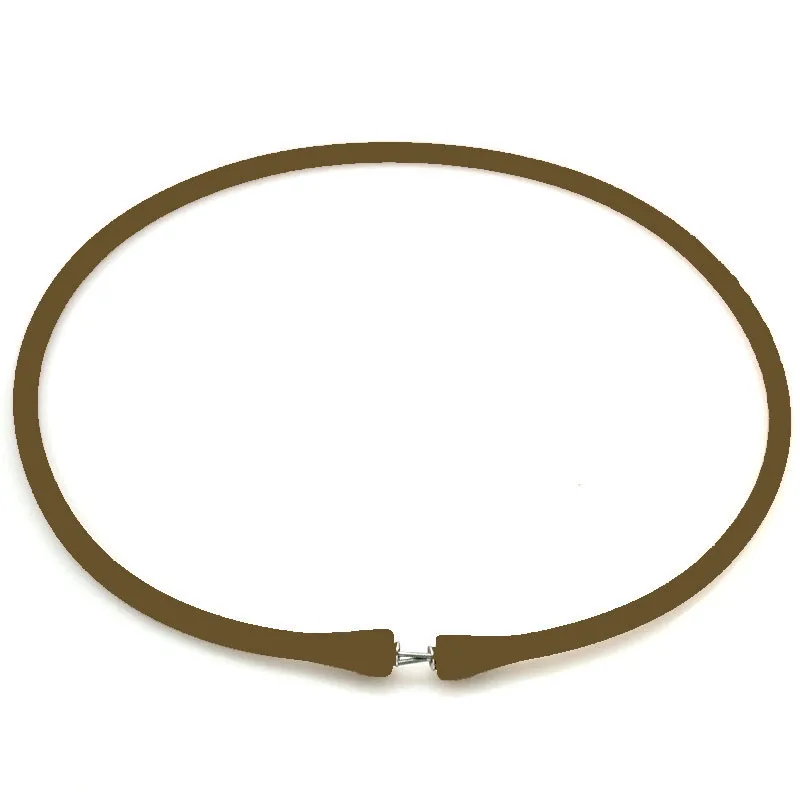 Wholesale Coffee Rubber Silicone Band for DIY Custom Necklace