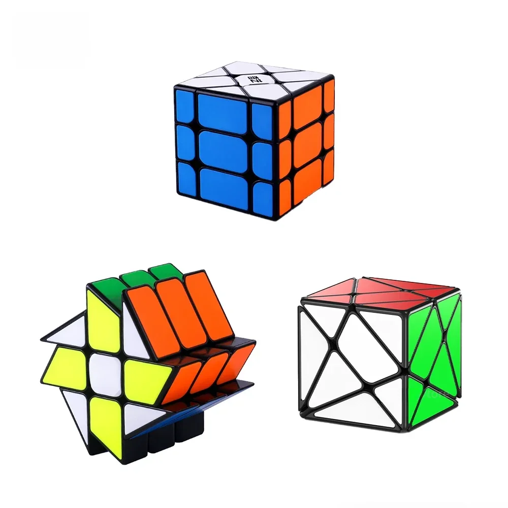 [Picube] QiYi moulin à vent S Cube Fisher S axe S sans autocollant noir mis à jour Cubo Magico Cube jouet éducatif idée cadeau Puzzles