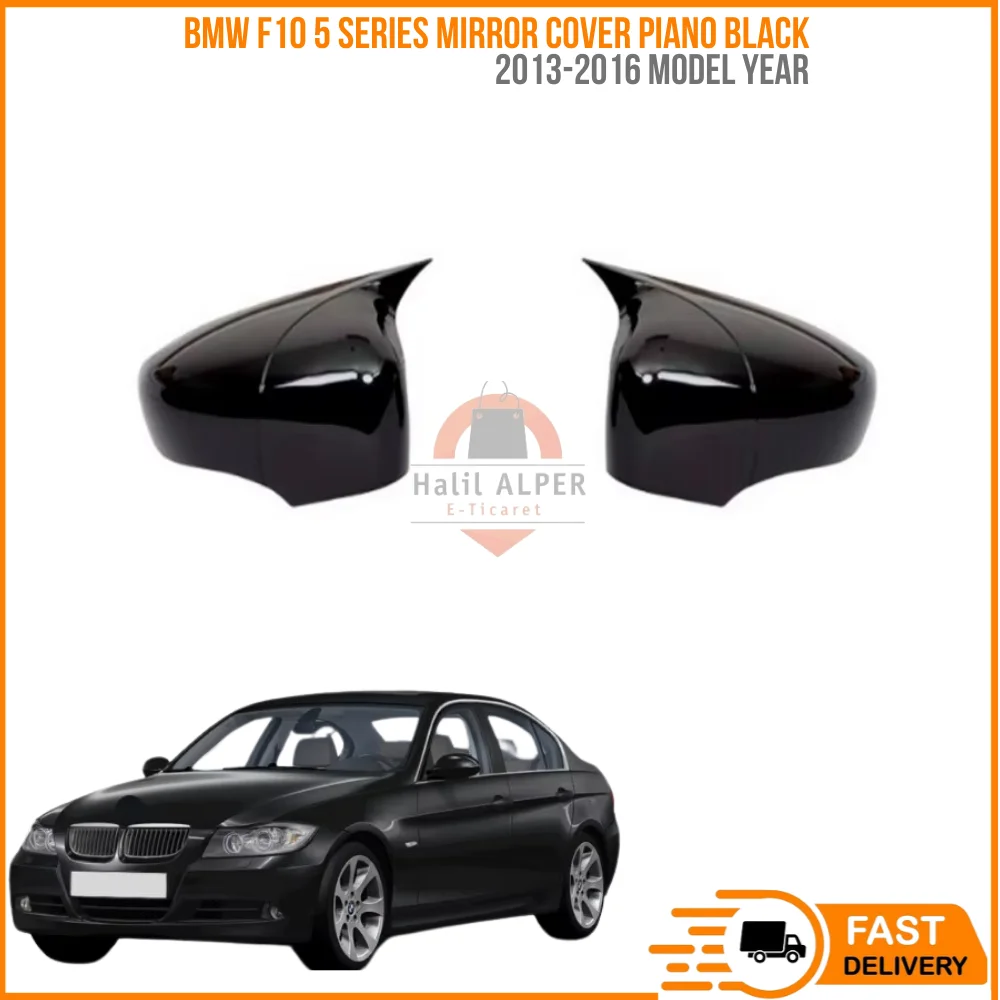 For BMW F10 5 series mirror cover piano black 2013-2016. Abdominal muscles. A + quality modified design affordable car