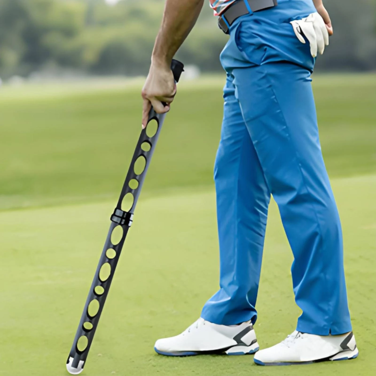 Plastic Golf Ball Retriever Detachable Golf Ball Pick‑up Tube Golf Ball Collector for Outdoor Golf Practice Accessories
