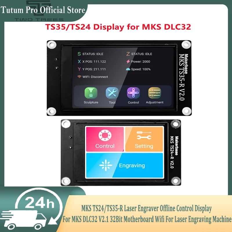 

MKS TS24/TS35-R Laser Engraver Offline Control Display For MKS DLC32 V2.1 32Bit Motherboard Wifi For Laser Engraving Machine