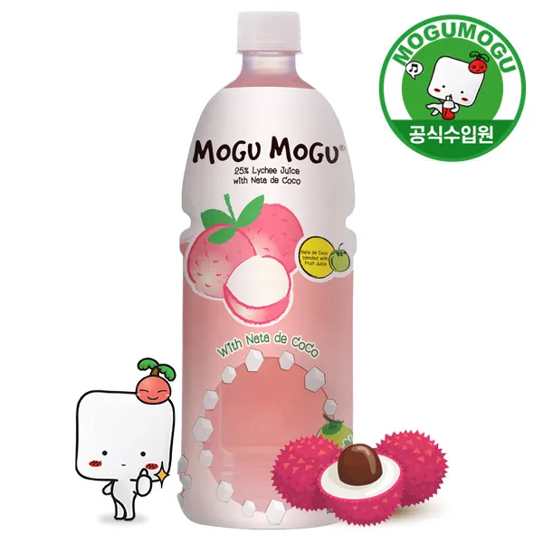 1L x 12 pieces of Mogu Mogu litchi flavor