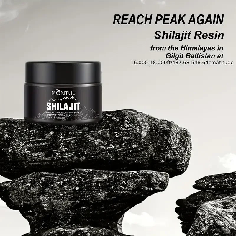 600mg Pure Himalayan Shilajit Resin with Organic Ayurvedic Blend for Energy, Strength & Immunity, High Potency, 100% Natural.