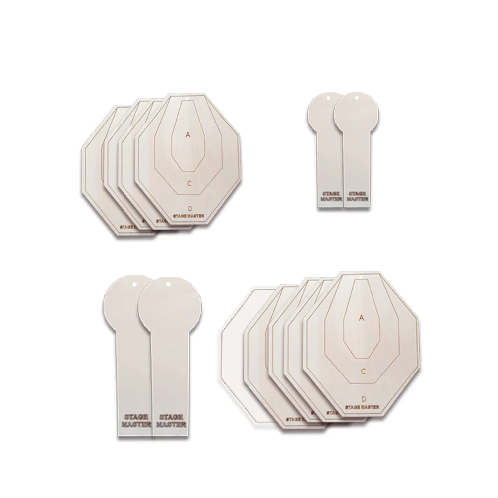 Special Pie 10pcs Training Simulation Targets for IPSC IDPA, Dry Fire, Shooting Targets, Multiple Target Types, Paper Targets, M - Image 6