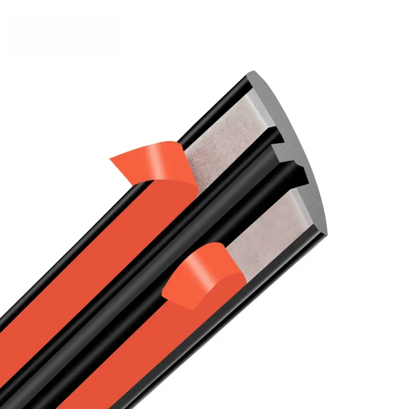 Bandes d'étanchéité en caoutchouc pour pare-brise de voiture, accessoires d'isolation phonique, protecteur de toit, 2m