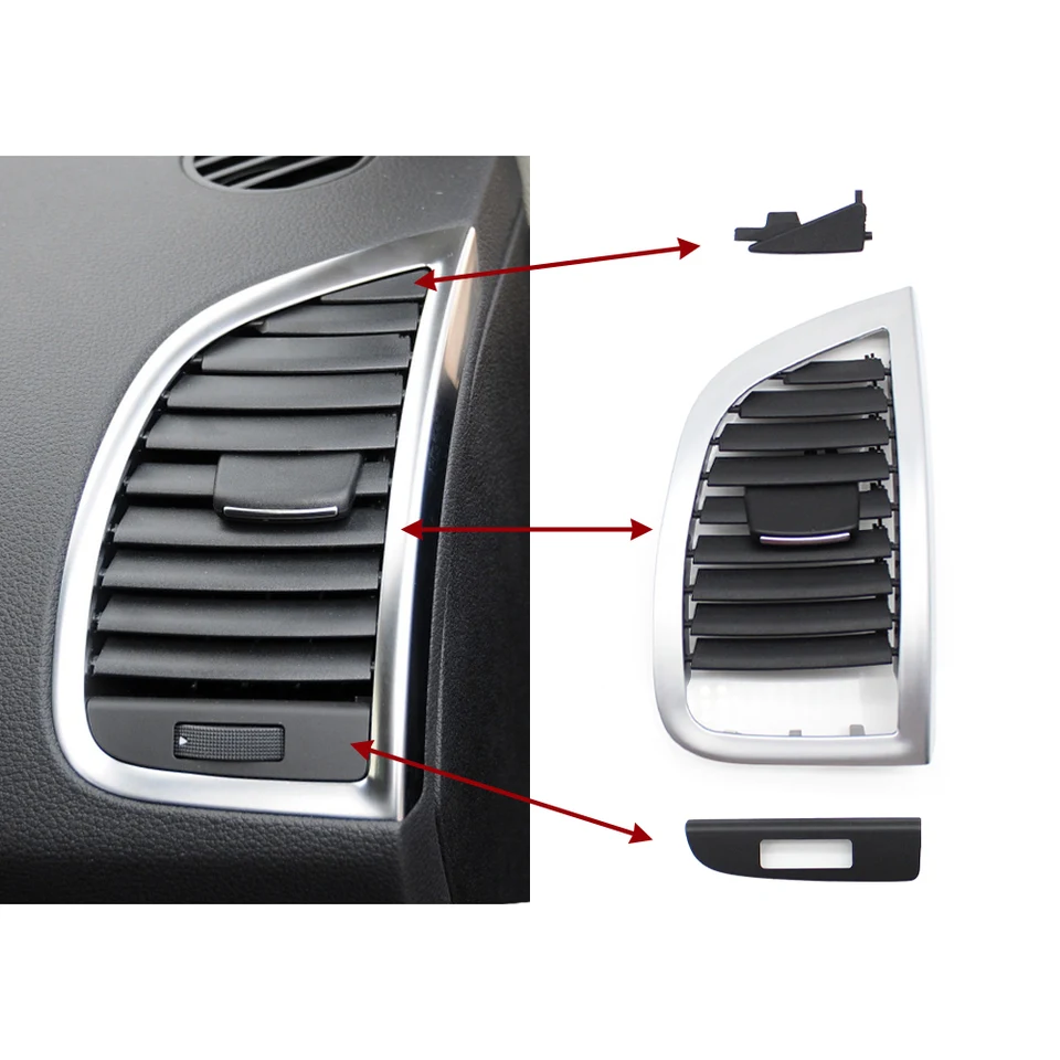 アウディ AUDIQ7 ダッシュボード エアアウトレット Front Dash Left Right Heater AC Air Vent Outlet Grill Panel For