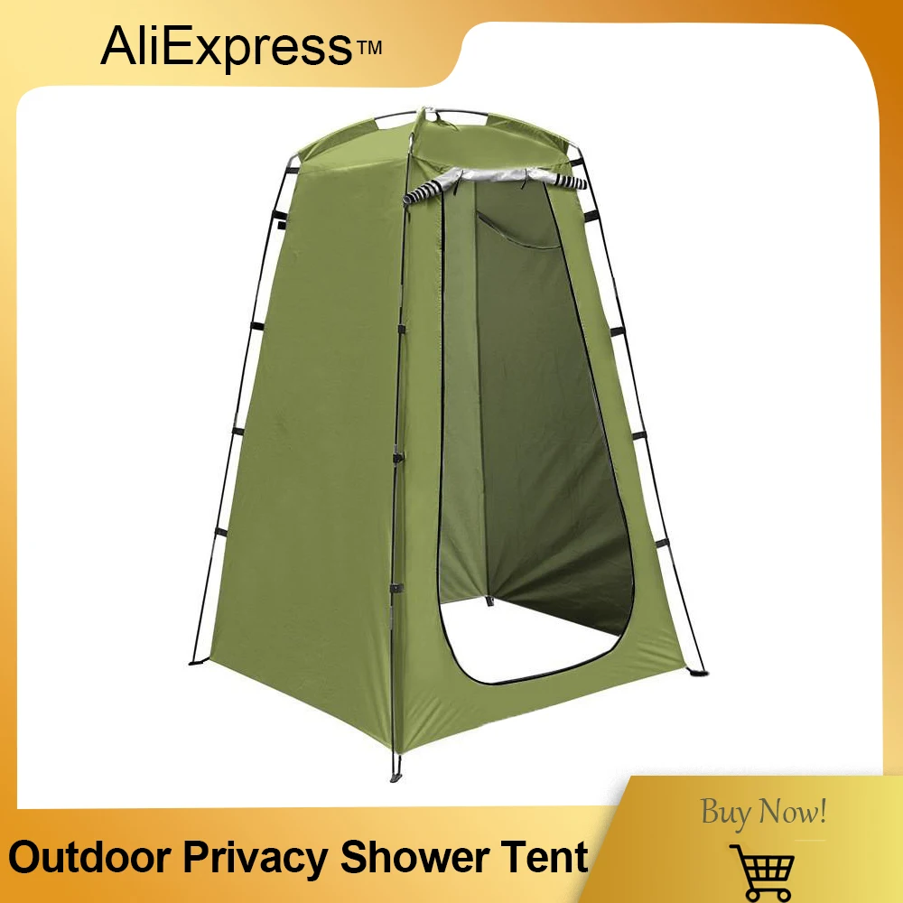 Portable Privacy Shower Tent Outdoor Waterproof Changing Room Shelter for Camping Hiking Beach Toilet Shower Bathroom