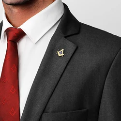 HAWSON Freemason Masonic Lapel Pin Brooch for Men Gift Box Packed Masonic Cufflinks Ideal Member Accessory