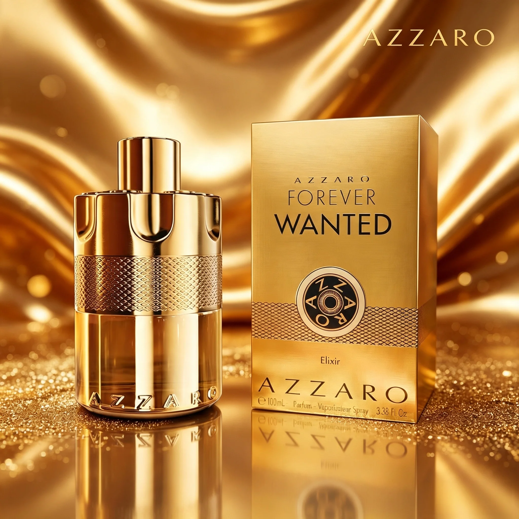 Azzaro Forever Wanted Elixir Parfum de Luxe Notes Exotiques de Fève Tonka, Ambre et Vanille Vaporisateur Naturel Longue Durée Pour Une Utilisation Toute la Journée Idéal pour Offrir en Cadeau