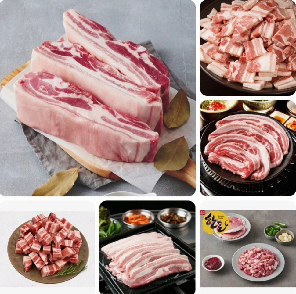 Panceta de cerdo hervida 수육용 오겹살