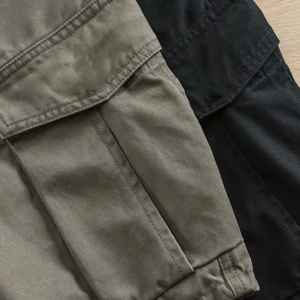 Summer Casual Mens Cargo Shorts Pants Vintage Hip Hop Punk Cargo Pants Harajuku Style Sports Pants Outdoor Beach Shorts Workwear