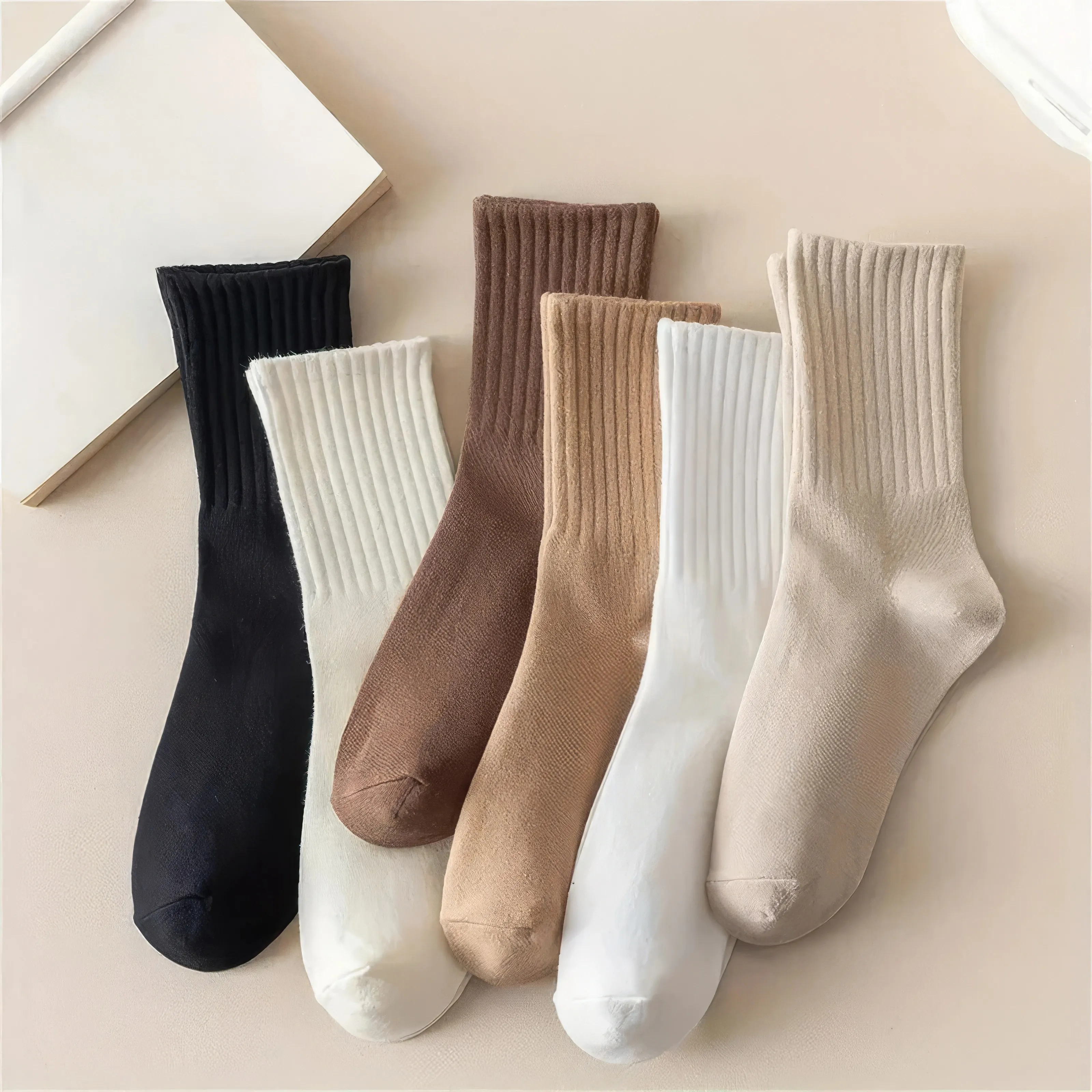 The Essential Slouchy Socks 6-Pack - Multi-Color Versatile & Ultra-Comfortable Socks for Women