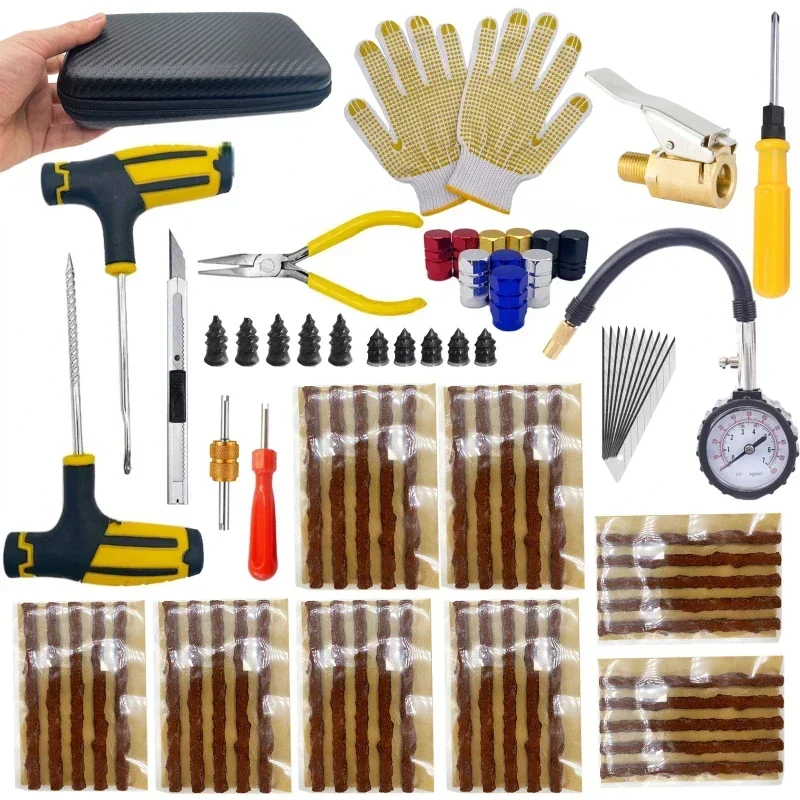 AliExpress Car Tire Repair Tool Tire Repair Kit Studding Tool Set Auto Bike Tubeless Tire Tyre Puncture Plug