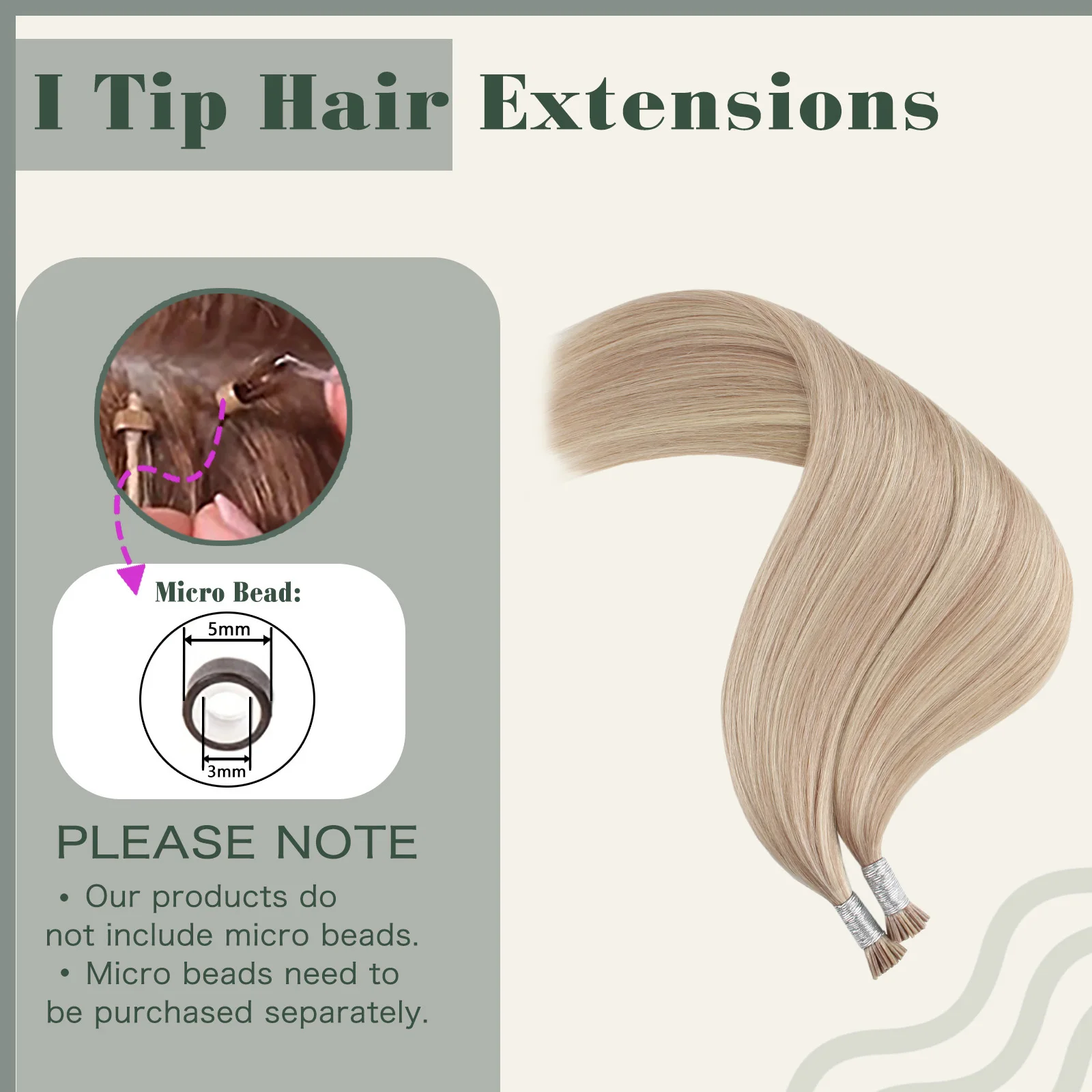 Sixstarhair I Tip estensioni dei capelli 50 e 100 fili 50G Pre incollati 14'16'18'20'22'24' Estensioni dei capelli umani per le donne