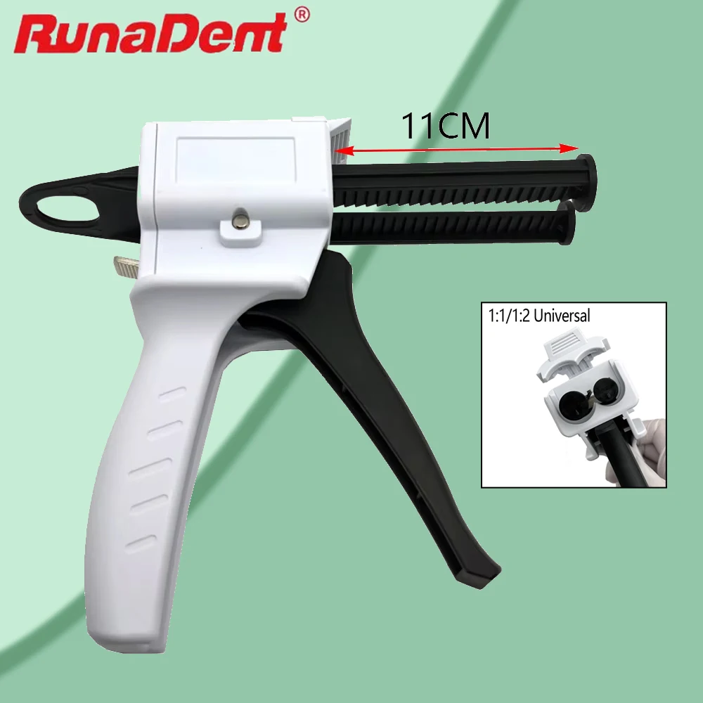 

Стоматологический силиконовый пистолет 1:1 1:2 Универсальный для смешивания зубных оттисков, альгинатный резиновый лоток, диспенсер, инструменты