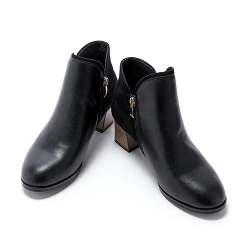 Jack & Jil wedyaM Collaborate Leather Anchle Boots (JD4710)