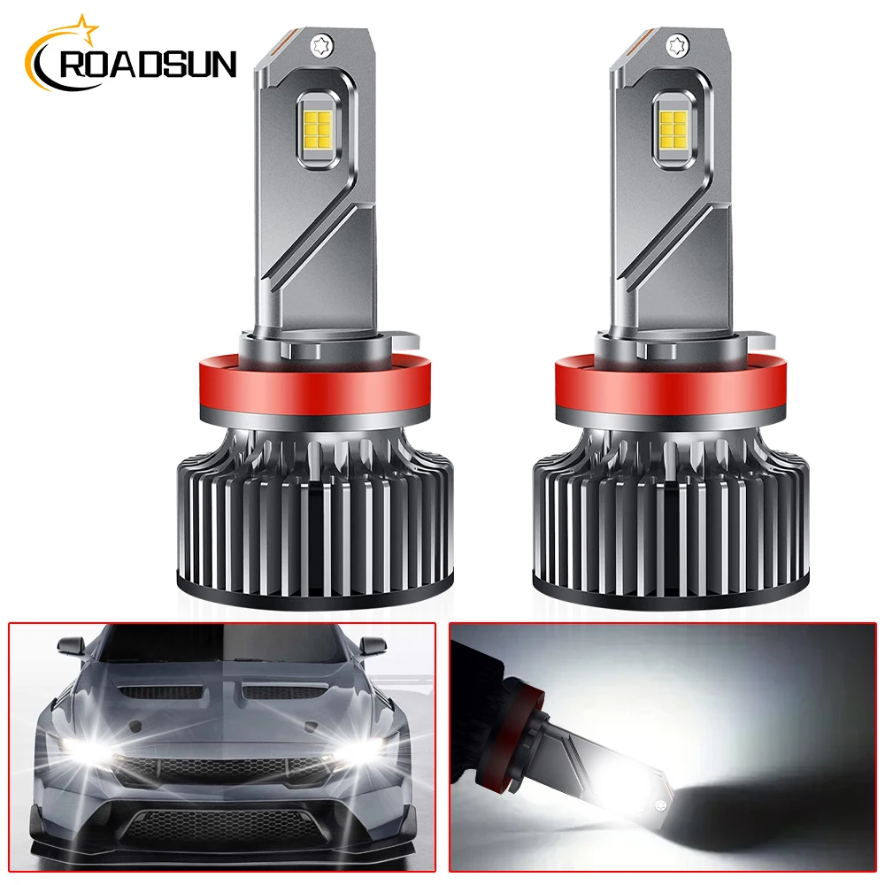 

1Pair 12V 6000K Bright White HB3 9005 H11 H9 H8 Auto Headlight 30000LM LED Fog Lamps