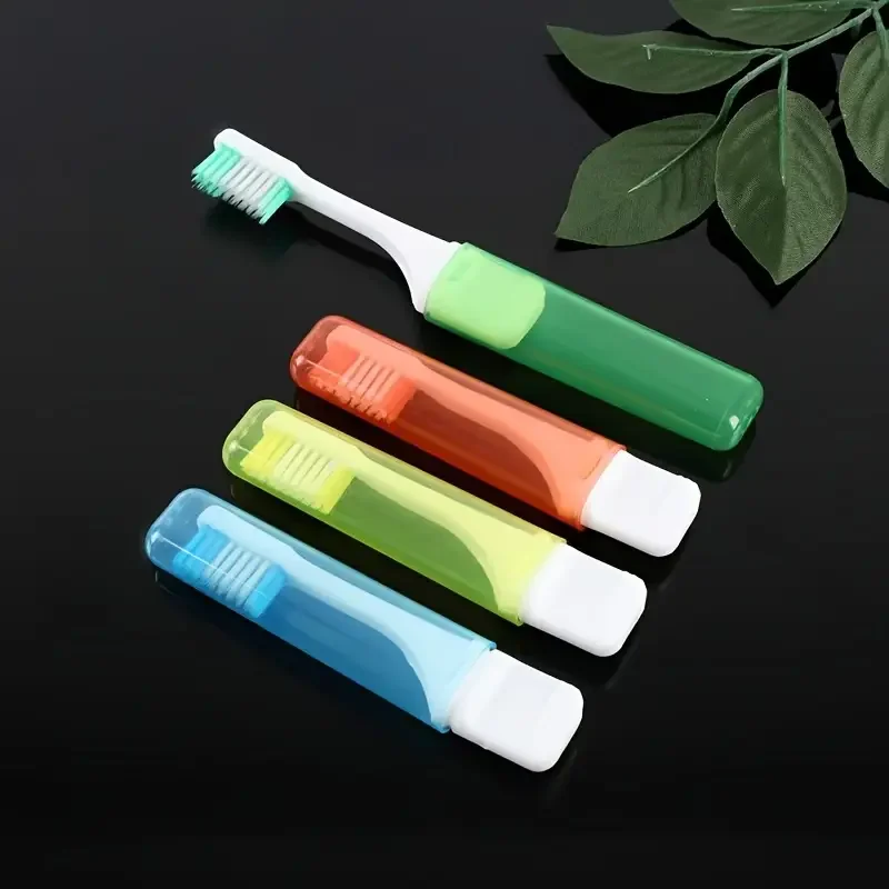

2pcs travel mini toothbrushes, portable and detachable, teeth cleaning brush, toothbrush for outdoor camping and travel