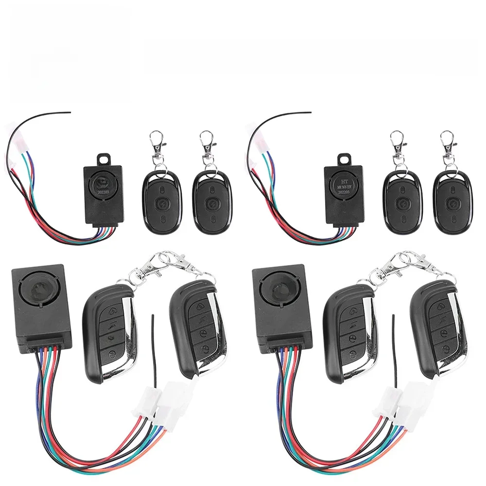 AliExpress Shunmaii 1-5set 36-72V 125dB Anti-Theft E-bike Alarm System Electric Scooter Security Remote Control Alert for Cycling Accessories