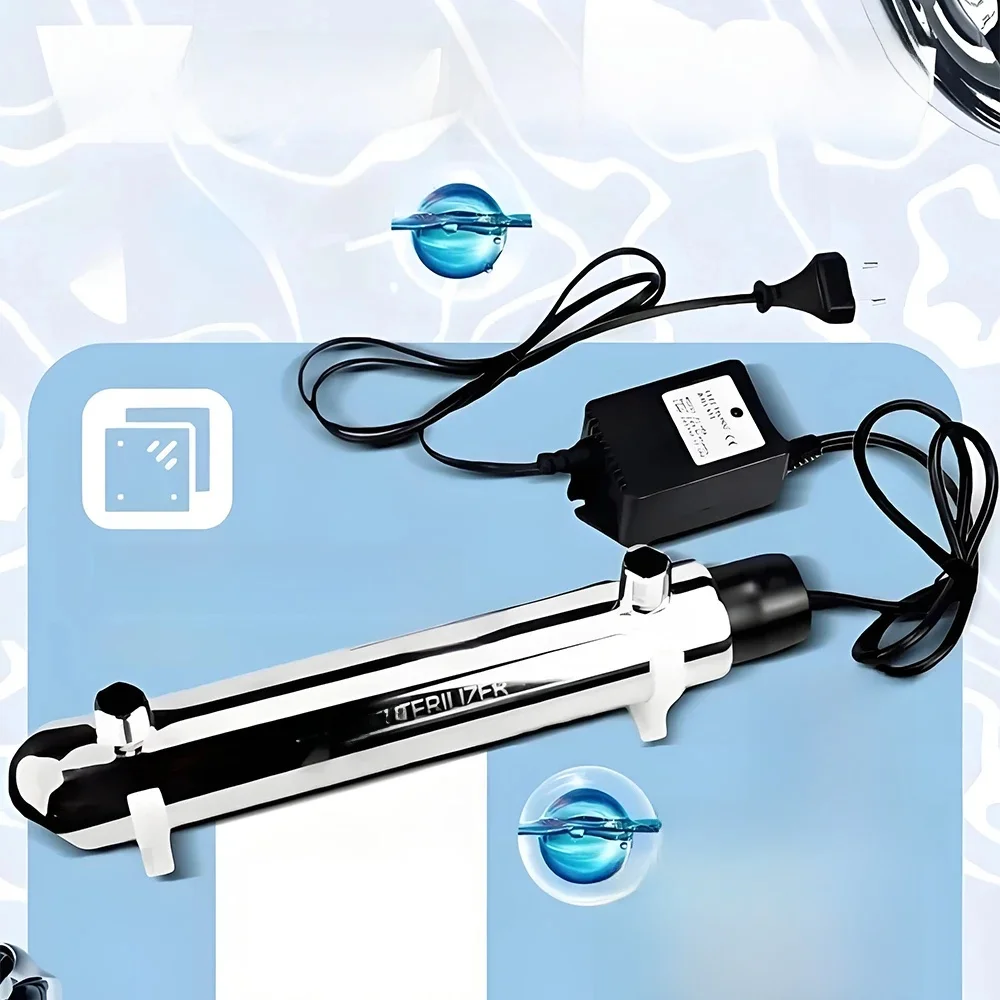 Stérilisateur d'eau UV en acier inoxydable 110V/220V, lampe à Tube ultraviolet, filtre de désinfection directe des boissons, purificateur d'aquarium de poissons