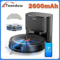 Teendow D10S Max 2600Mah Robot Vacuum Cleaner and Mop with Auto-Empty Station 4500Pa Powerful Suction 3L Dust Bag Smart Mapping