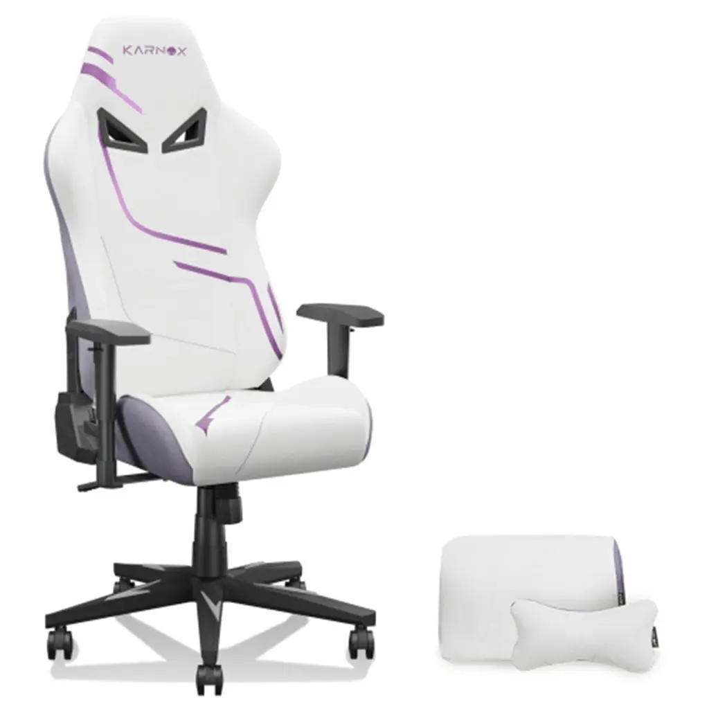 Chaise de gaming ergonomique en tissu KORNOX pour adultes, fauteuil de bureau style racing à dossier haut, siège de jeu réglable en hauteur pour adolescents, chaise gaming avec appui-tête et soutien lombaire pour femme