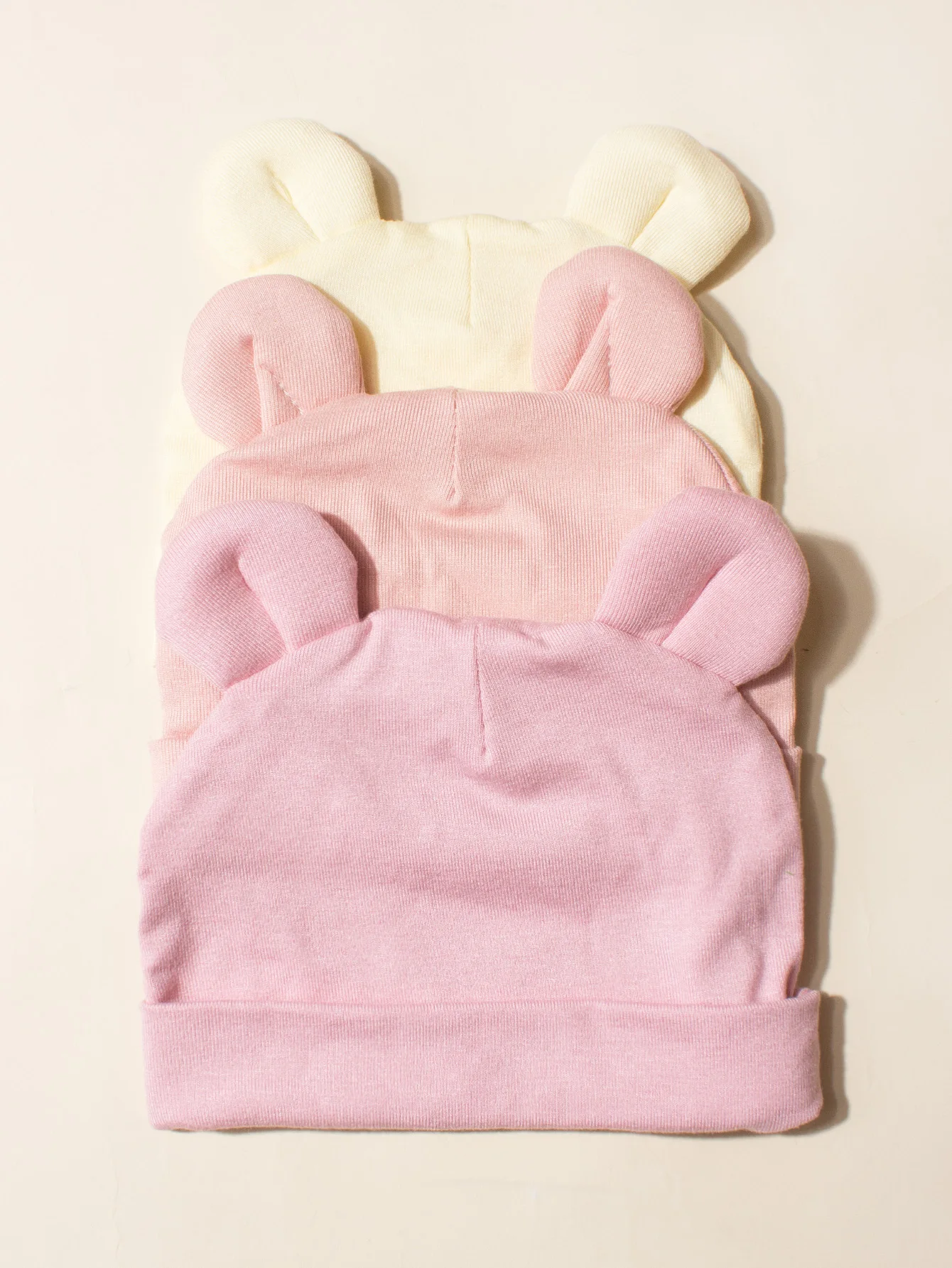 3pcs Baby Hat Set - Ideal for 0 - 2 Years Newborns, with Bear Ears Hat, Suitable for Baby Boy & Girl Fall Clothes