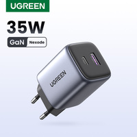 UGREEN GaN 35W Charger USB Charger PD3.0 QC3.0 Quick Charger For iPhone 16 15 14 Pro Samsung Xiaomi iPad Pro USB C Fast Charger