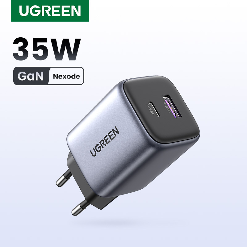  UGREEN GaN 35W Charger USB Charger PD3.0 QC3.0 Quick Charger For iPhone 15 14 13 Pro Samsung Xiaomi iPad Pro USB C Fast Charger 
