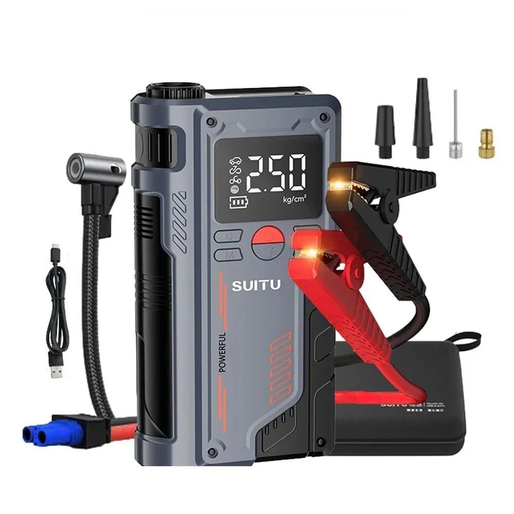 4-in-1-Auto-Starthilfegerät mit Luftkompressor, tragbares Booster-Ladegerät, 1000A, leistungsstarkes Autobatterie-Startgerät