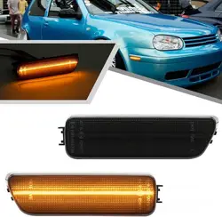 2X For VW MK4 Golf 99-06 Golf R32 04 MK4 Jetta 99-05 GTI LED Side Marker Light Arrow Turn Signal Blinker Lamp replacement light
