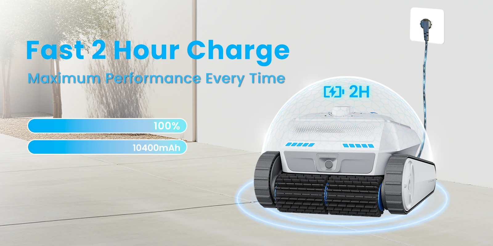 AIRROBO PC200 Roboter-Poolreiniger mit Smart NaviClean Technologie, Automatischer Wandkletter-Poolsauger mit 4L Filter und Auto-Rückkehr für Schwimmbecken – Detail 14