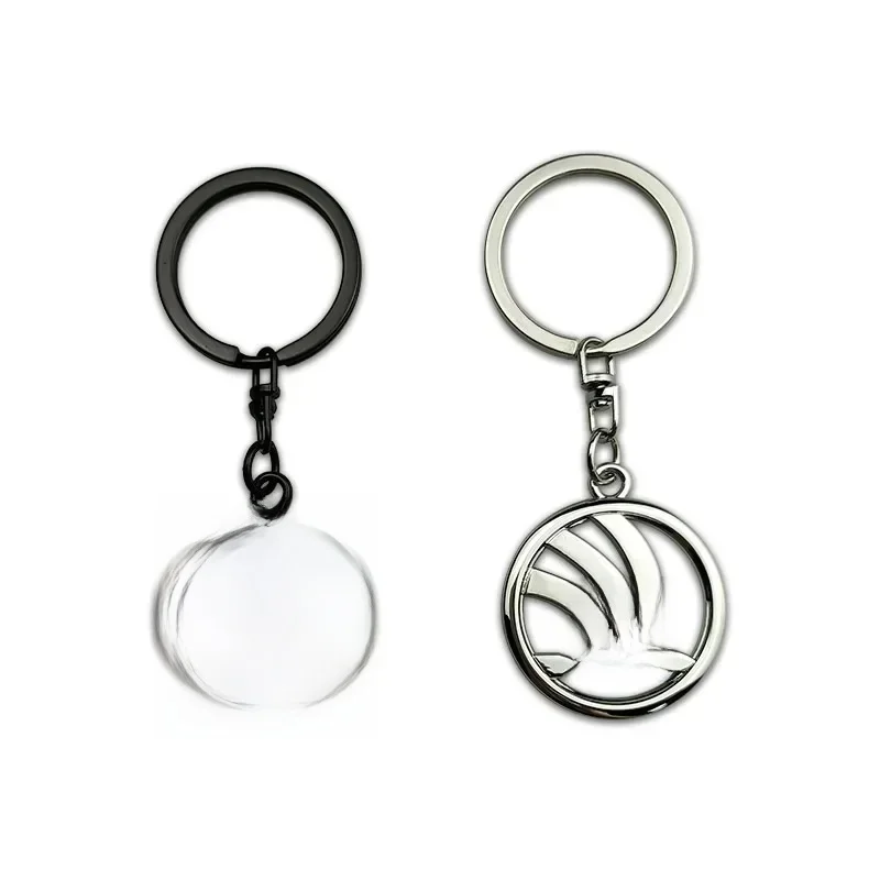 Porte-clés de voiture en métal, pendentif, accessoires pour Skoda Octavia Kodiaq Superb Yeti 2 A7 Tour RS Rapid Kodiak Fabia