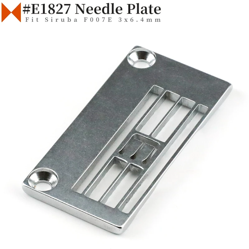 E1827 Throat Plate Fit For Siruba F007 (3x6.4mm) Industrial Coverstitch Sewing Machine Parts Flatlock Genuine Quality